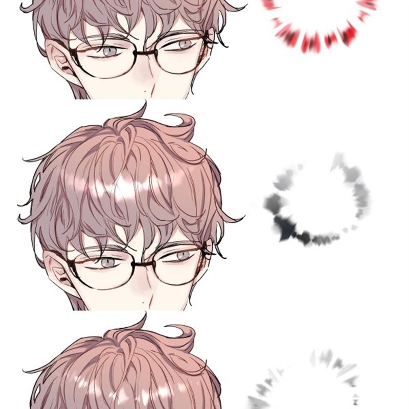 csp笔刷高光笔刷头发笔刷六只可直拍