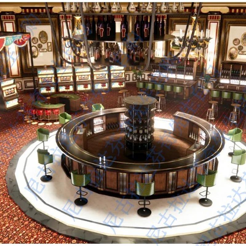 【acon3D】草图大师SU自用赌场场景模型skp格式自