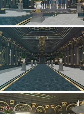 【acon3d】越看越让人想起的黑色&金色浪漫幻想大宅套餐