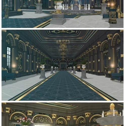 【acon3d】越看越让人想起的黑色&金色浪漫幻想大宅套餐