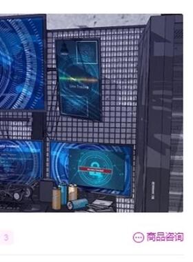 【acon3D素材】黑客入侵