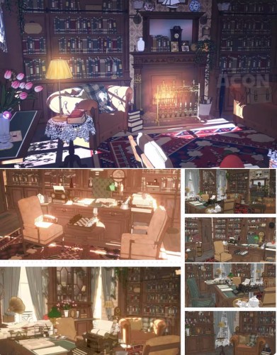 【acon3d】美丽浪漫的巴黎公寓-书房