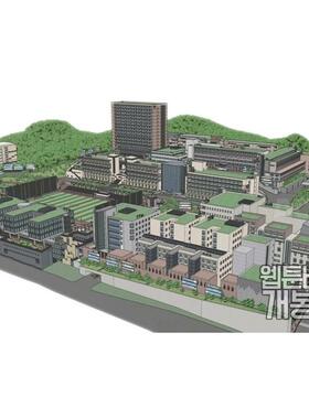 【acon3d模型】  大学全套周边教室基础设施漫画背景素材
