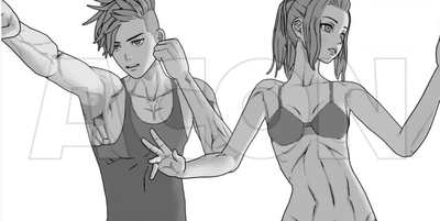 acon3d模型csp优动漫3d体型男女模型