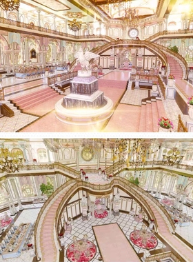 【acon3d】奇幻魔法学院-宴会厅