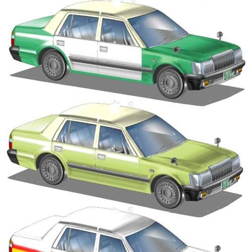 CSP 车 出租车 汽车 小轿车 3D 模型 优动漫 素材