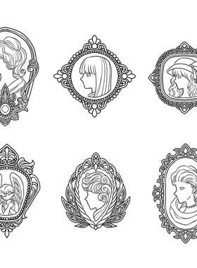 csp/ps笔刷10种贵族徽章 csp和ps可用笔刷