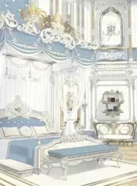 【acon3d】在某个安静的别墅里的一夜  skp模型草图