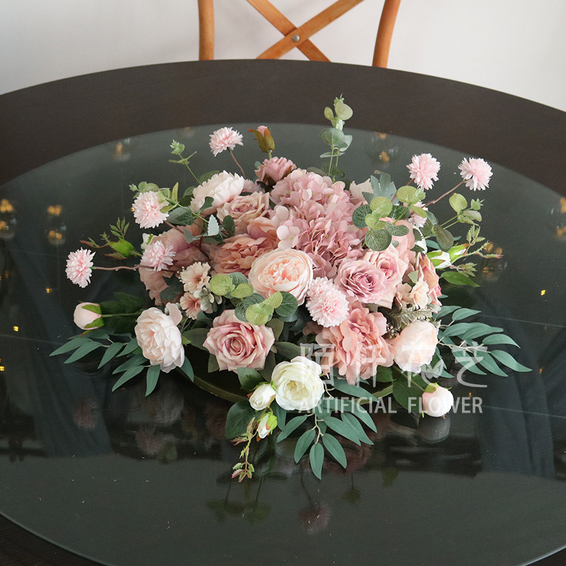 餐桌仿真花宴会空调柜机顶花会议茶几摆花酒店圆桌花转盘中间装饰,家居饰品,仿真花/假花,淘宝优惠券,粉丝福利购,淘宝优惠卷