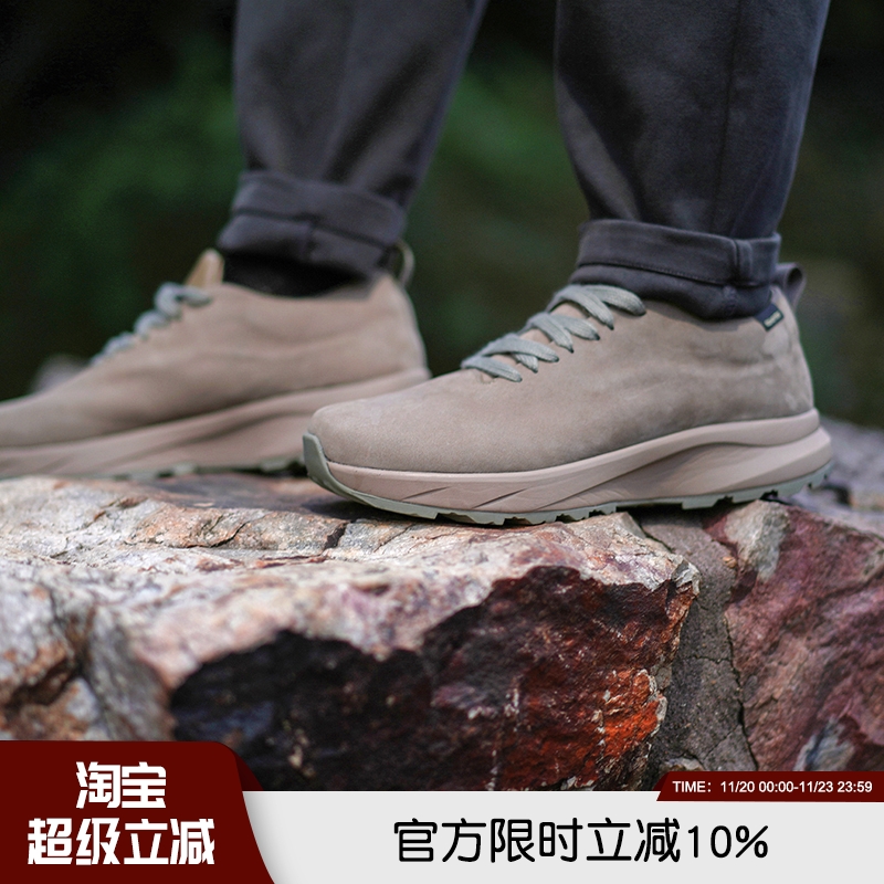 磨砂牛皮缓震大底户外徒步休闲鞋