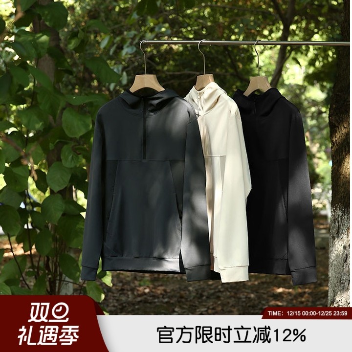 意式高端PH科技暖绒Air-Heat功能性男女情侣户外运动休闲卫衣帽衫