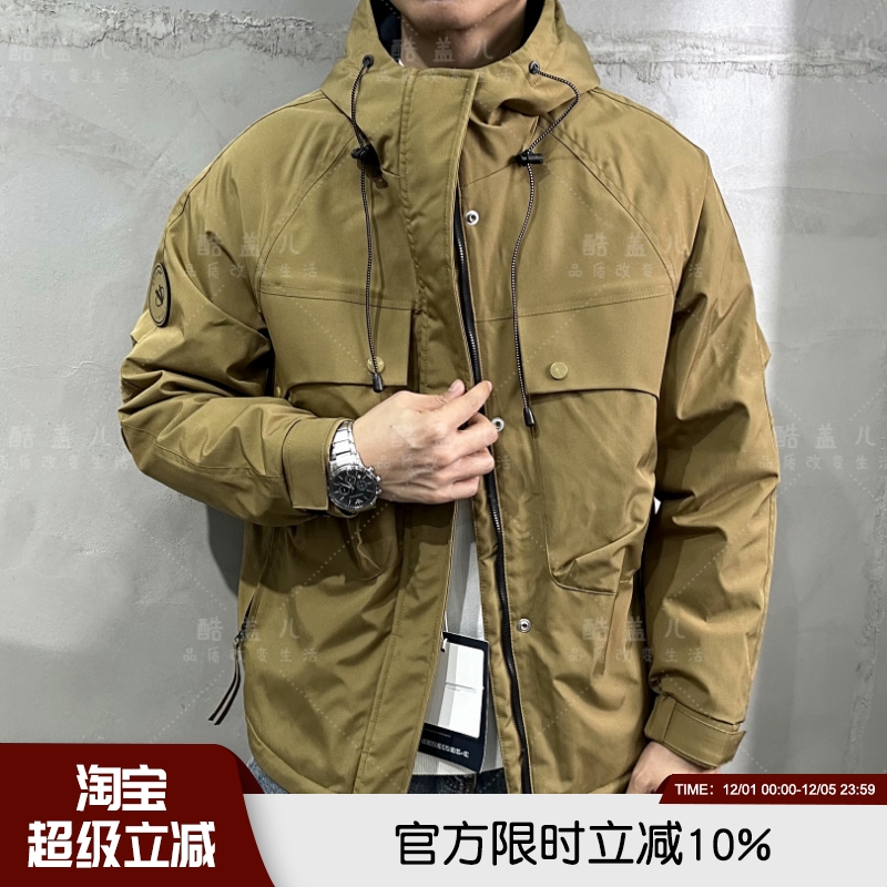 硬汉外套都市系列运动工装机能户外登山秋冬防寒保暖棉衣连帽棉服