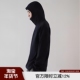 上身巨帅 意式 高端秋冬男士 柜598 亲肤华夫格连帽弹力透气帽衫
