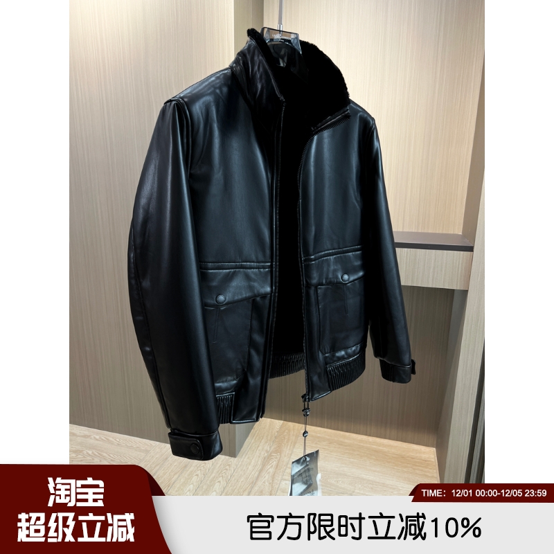 植物貂高端皮草保暖加绒夹克外套