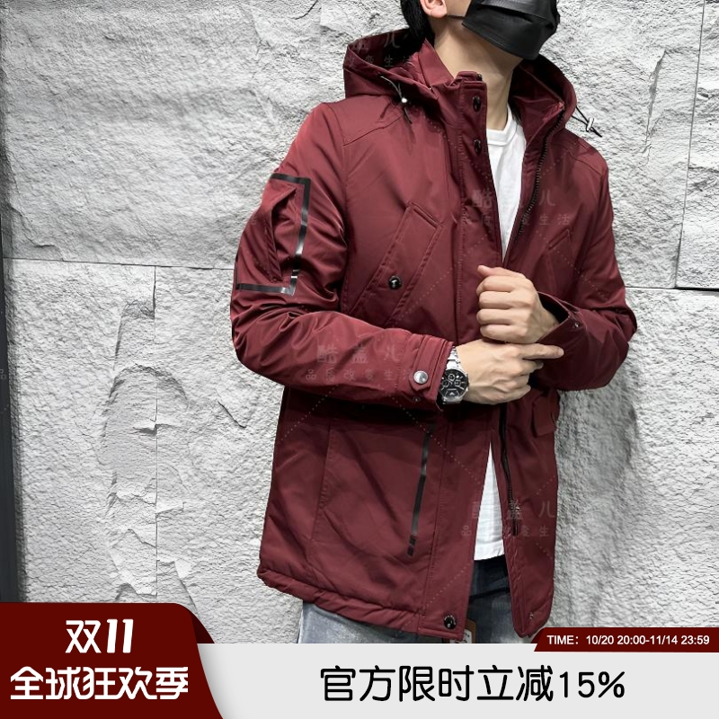 加厚保暖防风燕尾派克服棉服棉衣