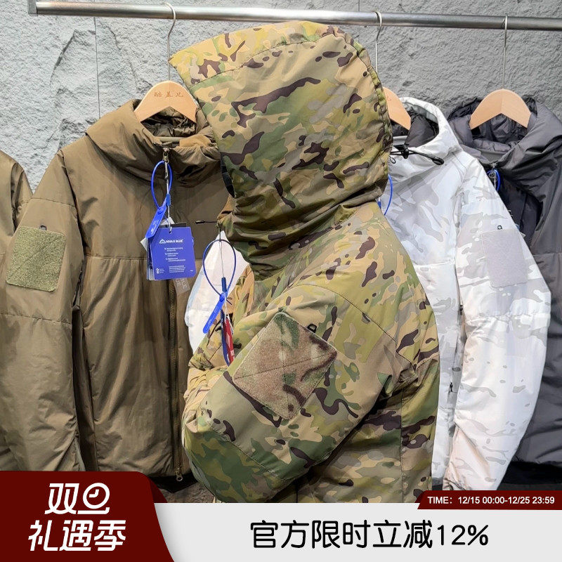 战术魔术贴山野棉服2025年秋冬男士户外防风雨保暖防风棉衣外套潮