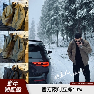 硬核高端美式 帅气坦克夹克外套 复古重磅水洗加绒加厚保暖秋冬男士