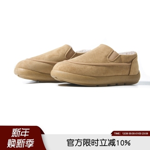 复古百搭透气防风一脚蹬套脚鞋 秋冬男士 雪地靴 加绒保暖 太好穿了