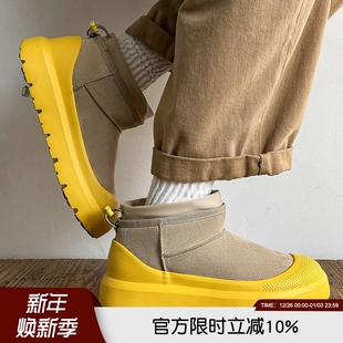 保暖雪地靴鞋 25年秋冬舒适长毛绒中帮冬季 子 男女情侣款 颜值爆棚