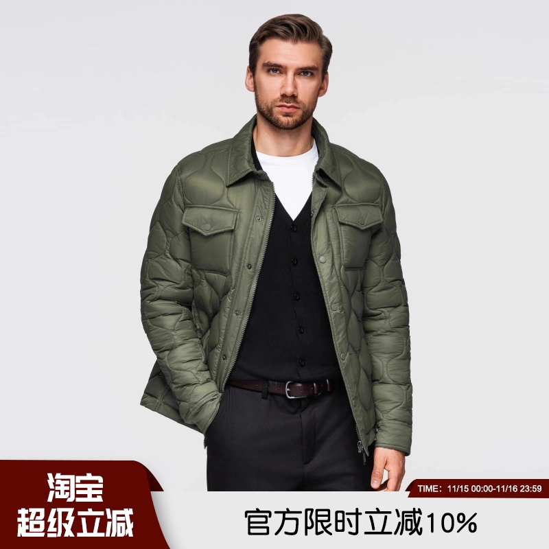 保暖衬衫式葫芦绗缝棉衣外套棉服