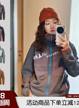 R2系列限定！早春男女情侣户外3D立体剪裁连帽夹克防风休闲外套潮