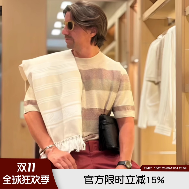 春夏松弛感get】意奢老钱风T恤