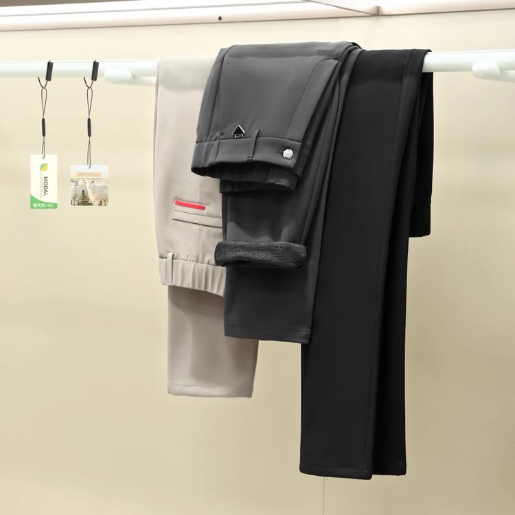 都市户外复合加绒商务通勤休闲裤