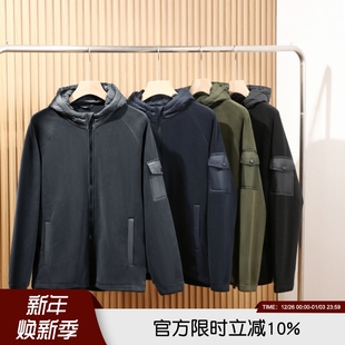 镇店神品 意奢580G克重磅奥粒绒防风保暖秋冬户外休闲连帽男外套