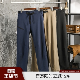 轻量旅行家长裤 耐磨抗撕裂面料 城市多元化机能卡扣休闲直筒裤男