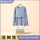 产后 喂奶春秋冬季 哺乳上衣纯棉孕妇秋衣月子服居家打底衫 外出长袖