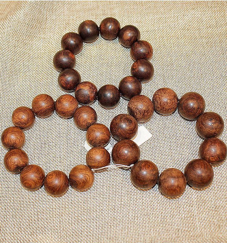 中式盘玩原木素面手串越南黄花梨10颗手链 男女通用高密收藏佛珠