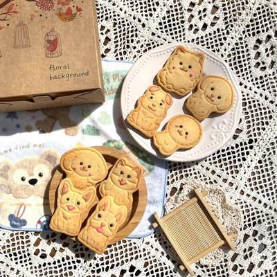 手工饼干小狗比熊博美泰迪送男友甜品台生日礼物儿童零食无添加