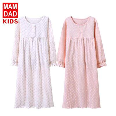 Childrens Nightgown Long Sleeve Pajamas For Girls Sleep Ski