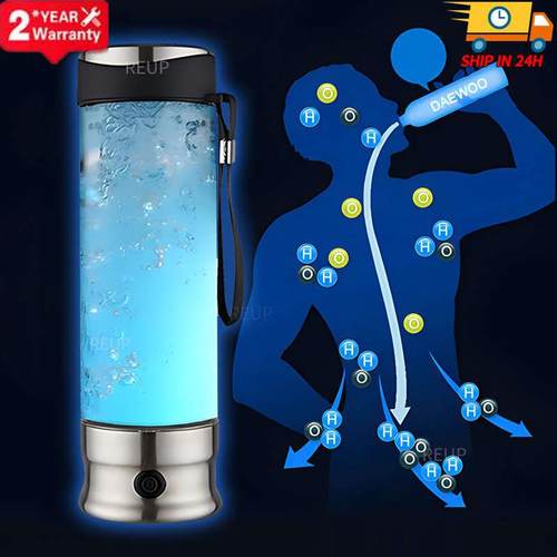 Electric Water Filter Hydrogen Water Generator Bottle Ionize