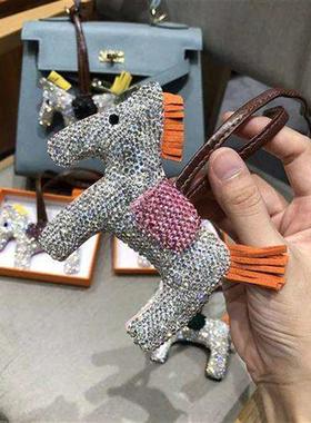 Diamondencrusted pony bag pendant highgrade pendant car ke
