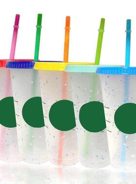 700ml Straw Cup With Lid With Logo Coffee Cup Reusable Cups