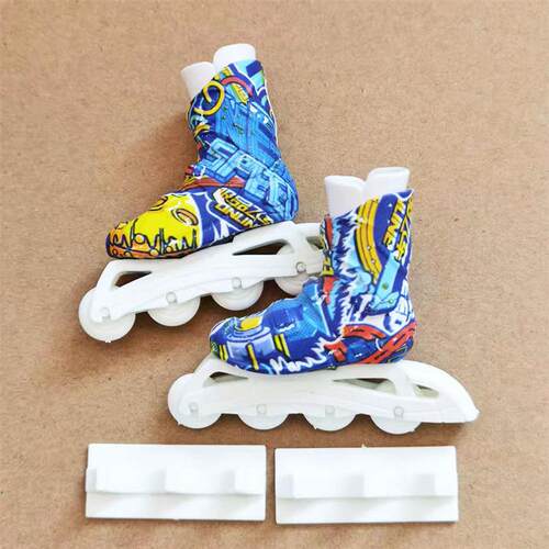 1 Pair Finger Shoe Cute Skate Board Scooter Doll Shoe Toy Fi