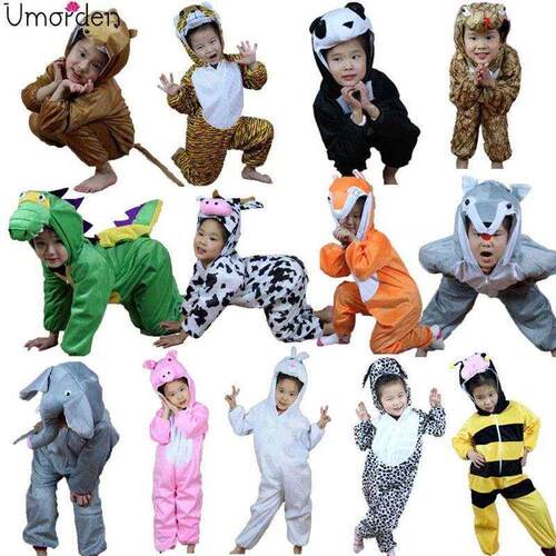Umorden Children Kids Animal Costume Cosplay Dinosaur Tiger