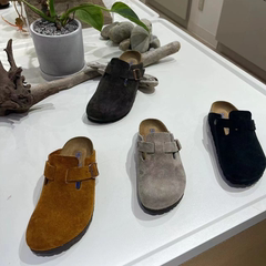 正品BIRKENSTOCK勃肯鞋软木底博肯外穿男女款Boston系列包头半拖