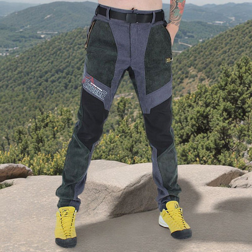 防水户外抓绒裤男修身耐磨登山裤