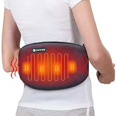 Comfier Heating Pad with Massager， Lower Back Massager fo