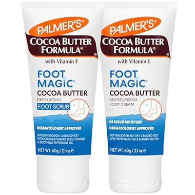 Palmer's Cocoa Butter Formula Foot Magic Bundle， Exfoliat