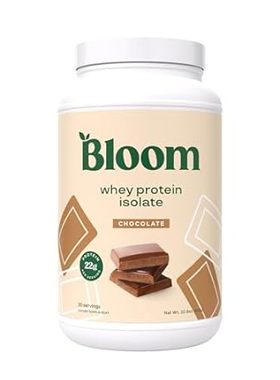 Bloom Nutrition Whey Isolate Protein Powder， Chocolate -