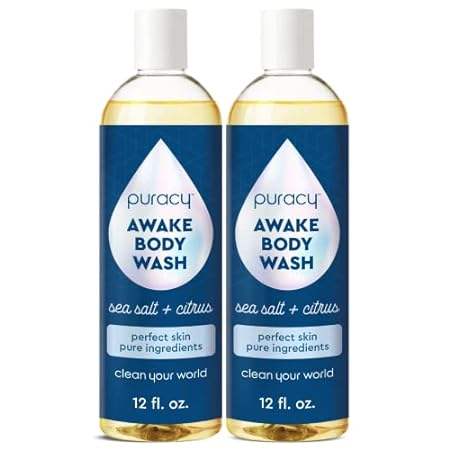 Puracy Body Wash， Natural Body Wash， 98.6% Pure Plant Ing