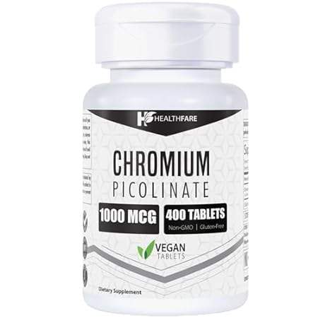 Chromium Picolinate 1000mcg | 400 Tablets | Support Carbo