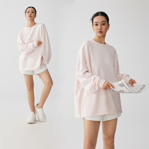 ZzZHANG春季大落肩设计休闲打底