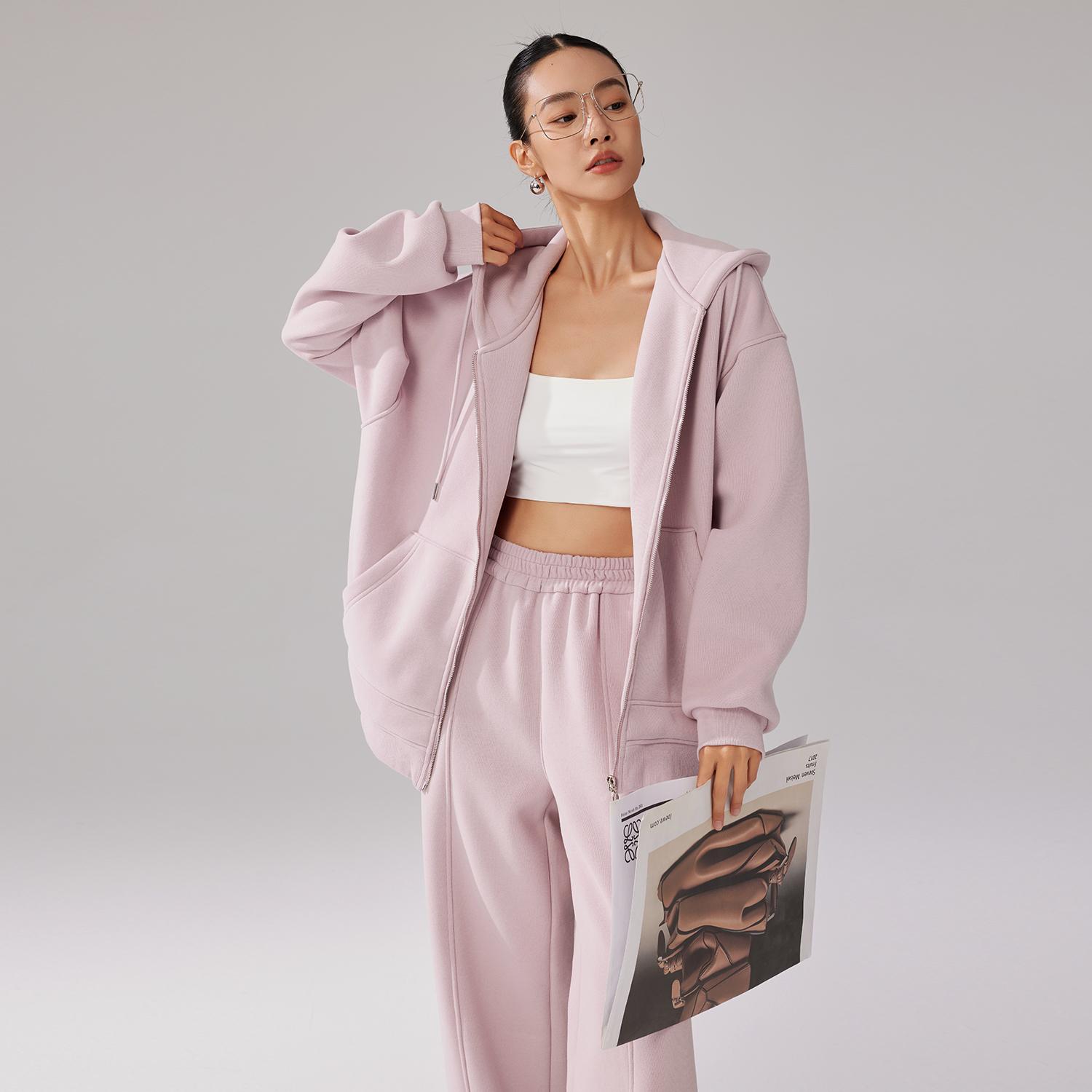 Zzzhang冬季开衫卫衣休闲套装