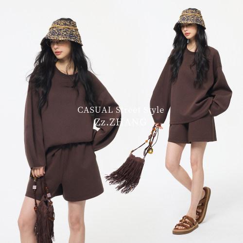 ZzZHANG解构设计感上衣短裤套装