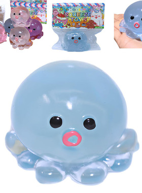 Crystal Squishy Octopus Squeeze Toys Cute Clear Soft Sticky