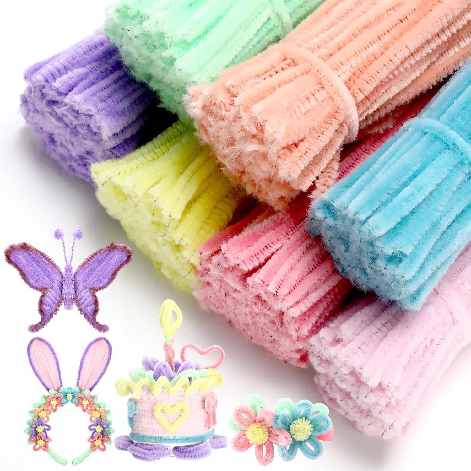 700Pc Pipe DIY Cleaners for Craft Flower Pipe Colored Fluffy,玩具/童车/益智/积木/模型,其他手工制作,淘宝优惠券,粉丝福利购,淘宝优惠卷